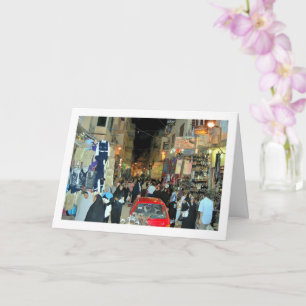 Plaatselijke Egyptenaren op de Luxormarkt Kaart