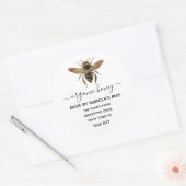 Plaatselijke etiketten van de biologische honingpo (Envelop)