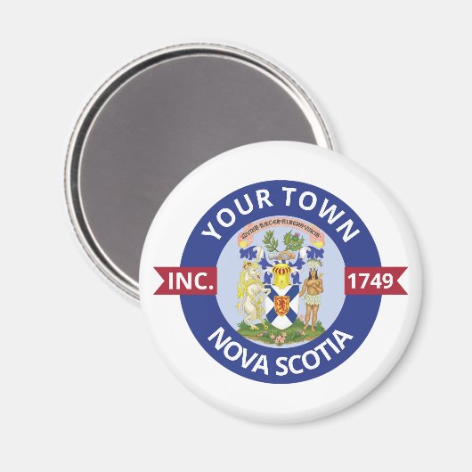 Plaatsen in Nova Scotia - Gepersonaliseerd Magneet (Voorkant / Achterkant)