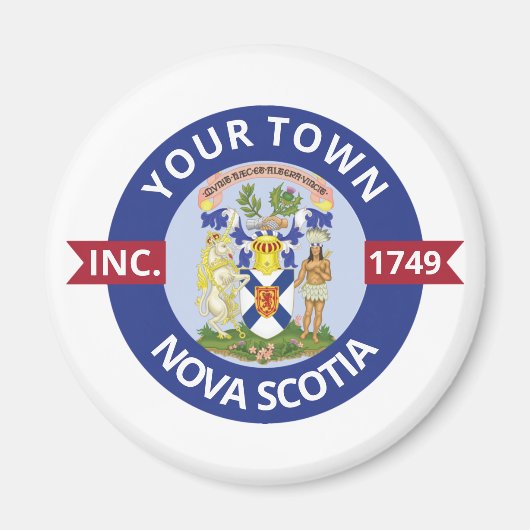 Plaatsen in Nova Scotia - Gepersonaliseerd Magneet (Voorkant)