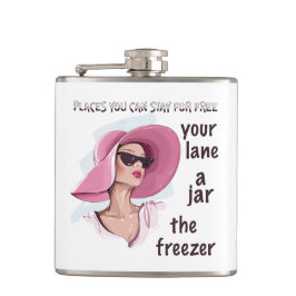 Plaatsen om gratis te verblijven heupfles