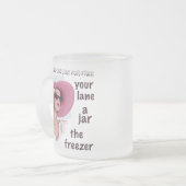 Plaatsen om gratis te verblijven matglas koffiemok (Voorkant links)