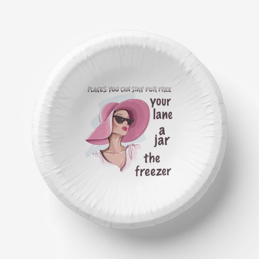 Plaatsen om gratis te verblijven papieren kommen (Voorkant)