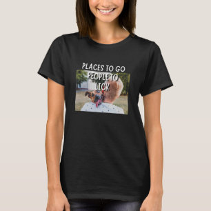 Plaatsen om mensen te laten kiezen voor honden en  t-shirt