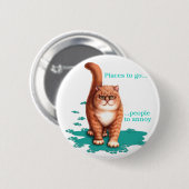 Plaatsen om te gaan ronde button 5,7 cm (Voorkant /achterkant)