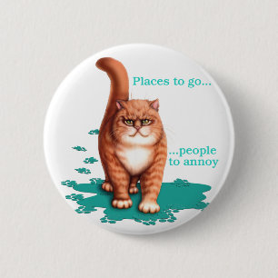 Plaatsen om te gaan ronde button 5,7 cm
