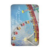 Plaatsen Quote Ferris Wheel Roller Onderzetter Fot Badmat (Voorkant Verticaal)