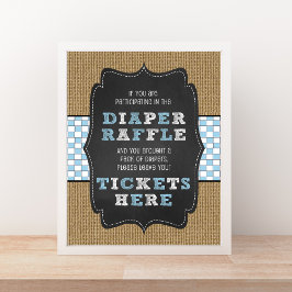 PLAATSEN VAN HET luierverkeer UW TICKETS HIER-teke Poster