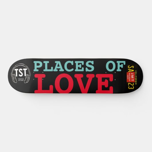 PLAATSEN VAN LIEFDE Skateboard (Horizontaal)