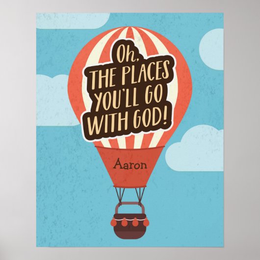 Plaatsen waar je met God heen gaat Poster (Voorkant)