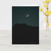 Plaatsende Toenemende Maan Kaart (Gele Bloem)