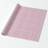 Plaatsers van wit-roze parels op roze fluweel cadeaupapier (Uitgerold)