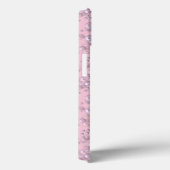 Plaatsers van wit-roze parels op roze fluweel Case-Mate iPhone case (Achterkant / Rechts)