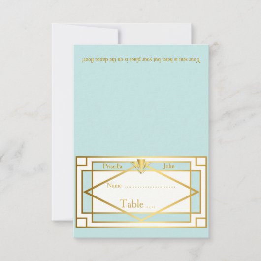 Plaatshouderkaart, Bruiloft, Vergadering, Great Ga Kaart (Voorkant)