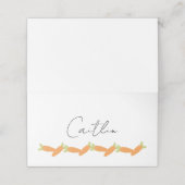 Plaatshouders met Wortels Plaatskaartje (Buitenkant ongevouwen)