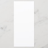 Plaatsinstelling Dank u, moderne scriptkaart Goud Programmakaart (Achterkant)