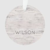 PLAATSJAAR BUITEN Aspen Natural Birch Tree NAME Ornament (voorkant)