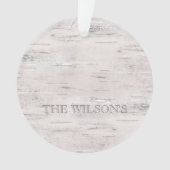 PLAATSJAAR BUITEN Aspen Natural Birch Tree NAME Ornament (voorkant)