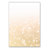 Plaatskaarten gouden borkeh Sparkle Lights Kaart (Achterkant)