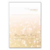 Plaatskaarten gouden borkeh Sparkle Lights Kaart (Voorkant)