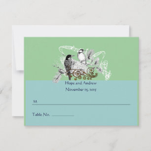 Plaatskaarten  Tortelduifjes wijzigen in RSVP