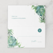 Plaatskaarten Tropische Bestemming Bruiloft Thema Plaatskaartje (Buitenkant ongevouwen)