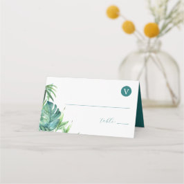 Plaatskaarten Tropische Bestemming Bruiloft Thema Plaatskaartje