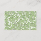 Plaatskaarten voor groene en roze Damask Plaatskaartje (Achterkant)