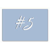 Plaatskaarten voor stalen blauwe tabel kaart (Achterkant)