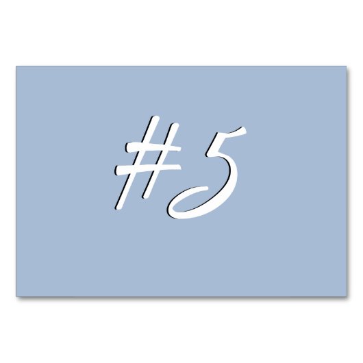 Plaatskaarten voor stalen blauwe tabel kaart (Voorkant)