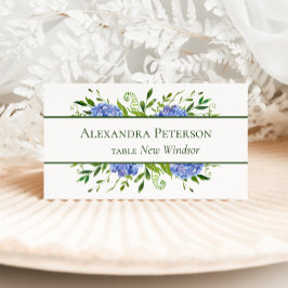 Plaatskaartjes met blauwe hortensia's kaart