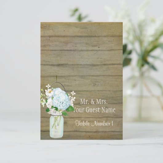 Plaatskartonnen Landelijke Muursteen met Blauwe Ho Kaart (Staand voorkant)