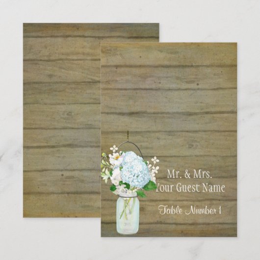 Plaatskartonnen Landelijke Muursteen met Blauwe Ho Kaart (Voorkant / Achterkant)