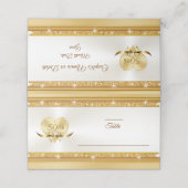 Plaatsnaamkaarten 50e trouwdag jubileum plaatskaartje (Buitenkant ongevouwen)