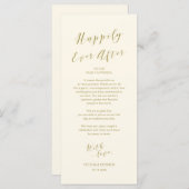 Plaatsstelling plaatsen Dank u kaart, modern Scrip Programmakaart (Voorkant / Achterkant)