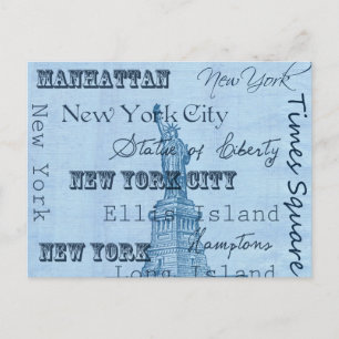 Plaatst New York Briefkaart
