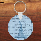 Plaatst New York Sleutelhanger (Voorkant)