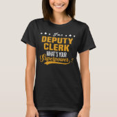 Plaatsvervangend Clerk T-shirt (Voorkant)