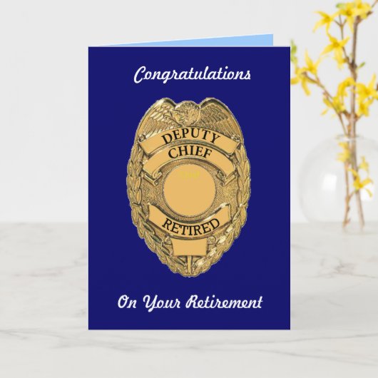 Plaatsvervangend hoofd Kaart pensionering (Gele Bloem)