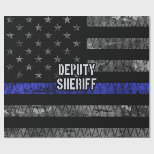 Plaatsvervangend Sheriff Distress Flag Cadeaupapier (Vlak)