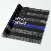 Plaatsvervangend Sheriff Distress Flag Cadeaupapier (Uitgerold)