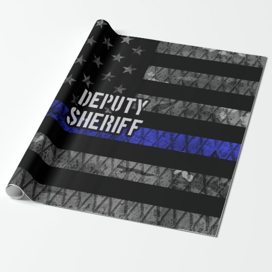 Plaatsvervangend Sheriff Distress Flag Cadeaupapier (Uitgerold)