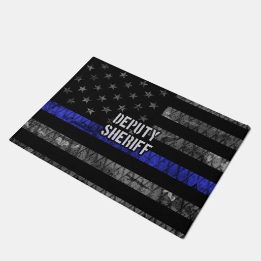 Plaatsvervangend Sheriff Distress Flag Deurmat (Schuin)