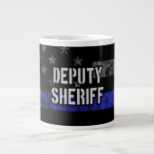 Plaatsvervangend Sheriff Distress Flag Grote Koffiekop (Voorkant)