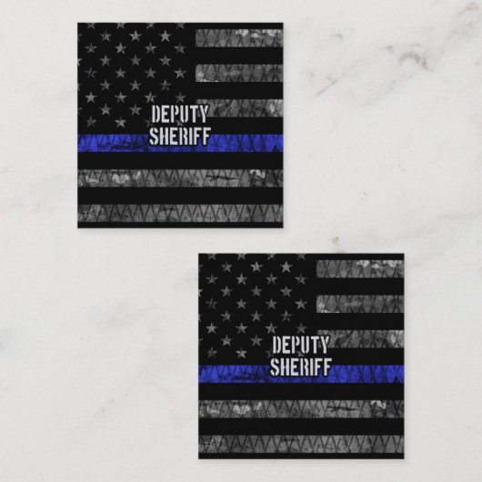 Plaatsvervangend Sheriff Distress Flag Kortingskaartje (Voorkant / Achterkant)
