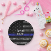 Plaatsvervangend Sheriff Distress Flag Papieren Bordje (Feest)