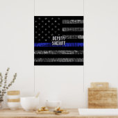 Plaatsvervangend Sheriff Distress Flag Poster (Keuken)