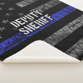 Plaatsvervangend Sheriff Distress Flag Sherpa Deken (3/4)