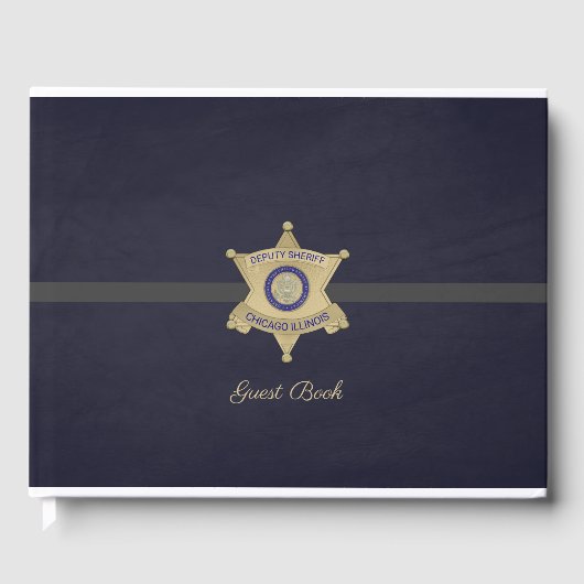 Plaatsvervangend Sheriff Guest Book Gastenboek (Voorkant)