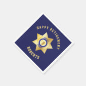 Plaatsvervangend sheriff pensioen partij gouden st servet (Hoek)